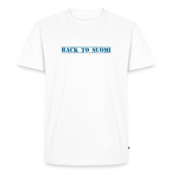 Suomi, Finlande - T-shirt Premium bio Homme - blanc - Devant - Nico (187cm)