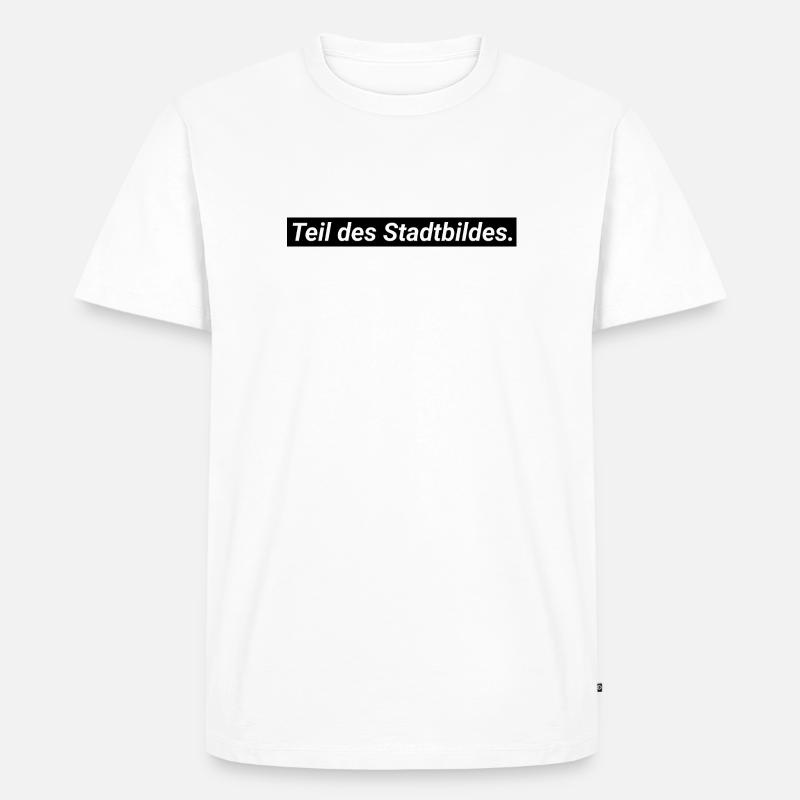 Teil des Stadtbildes - Männer Premium Bio T-Shirt - Weiß