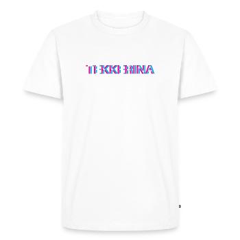 Hardtekk Tekk - T-shirt Premium bio Homme - blanc - Devant - Nico (187cm)