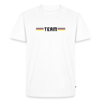 Team Germany - Men's Premium Organic T-Shirt - white - Front - Nico (187cm)