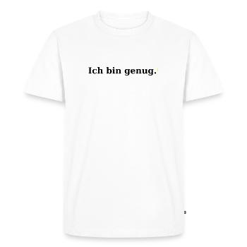 Je suis assez - T-shirt Premium bio Homme - blanc - Devant - Nico (187cm)