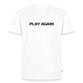 Jeu de motivation encore une fois en disant - T-shirt Premium bio Homme - blanc - Devant - Nico (187cm)