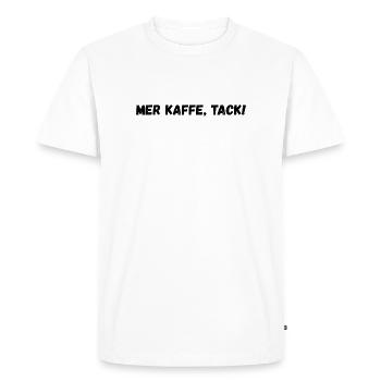 Plus de café, s’il vous plaît ! - T-shirt Premium bio Homme - blanc - Devant - Nico (187cm)