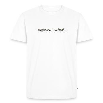 Parler de sentiments 4 - T-shirt Premium bio Homme - blanc - Devant - Nico (187cm)