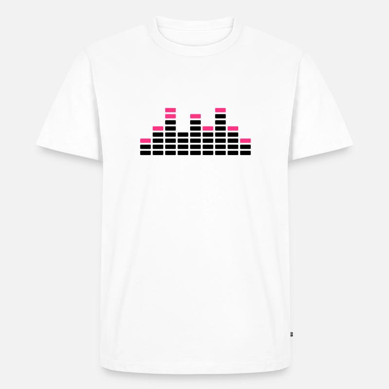Equalizer - Männer Premium Bio T-Shirt - Weiß