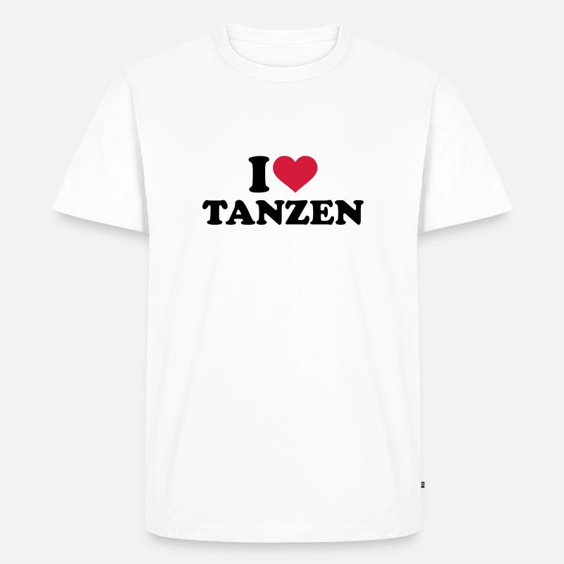 Tanzen - Männer Premium Bio T-Shirt - Weiß