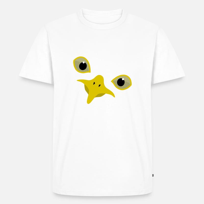 Möwe - Männer Premium Bio T-Shirt - Weiß