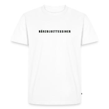 Härzbluettessiner Canton du Tessin - T-shirt Premium bio Homme - blanc - Devant - Nico (187cm)
