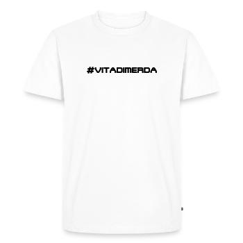 Hastag Vitadim... - T-shirt Premium bio Homme - blanc - Devant - Nico (187cm)