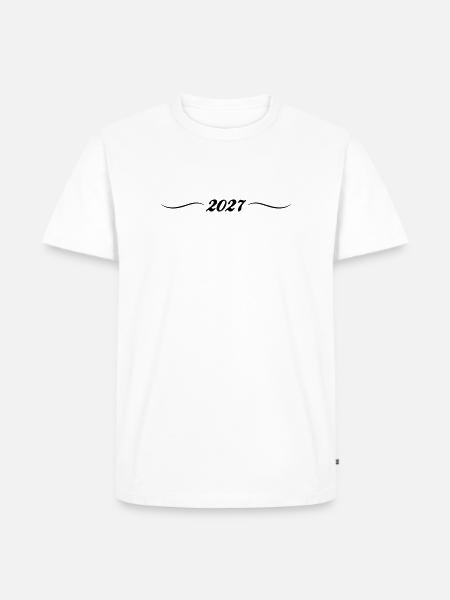 2027 Ornament - Männer Premium Bio T-Shirt - Weiß