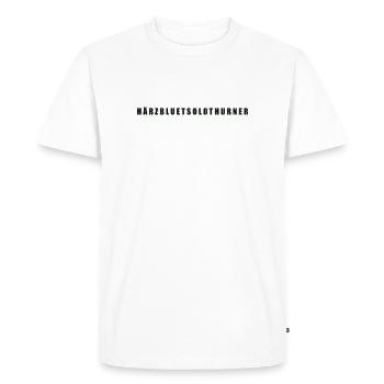 Härzbluetsolothurn Canton de Soleure - T-shirt Premium bio Homme - blanc - Devant - Nico (187cm)