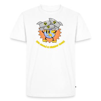 plus grand bateau ironique rétro vintage dessin animé - T-shirt Premium bio Homme - blanc - Devant - Nico (187cm)