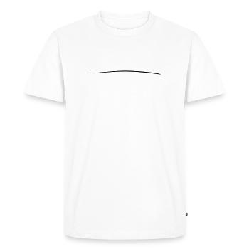 Strich art coup de pinceau tiret - T-shirt Premium bio Homme - blanc - Devant - Nico (187cm)