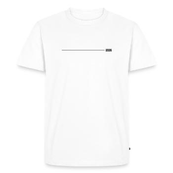 Accident vasculaire cérébral en 2026 - T-shirt Premium bio Homme - blanc - Devant - Nico (187cm)