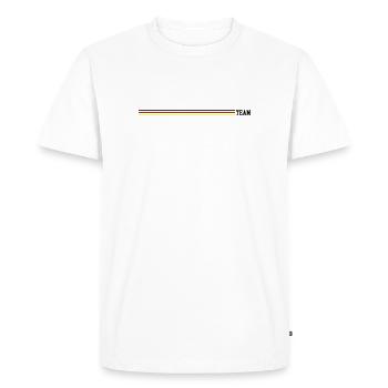 Team Germany Line - Men's Premium Organic T-Shirt - white - Front - Nico (187cm)