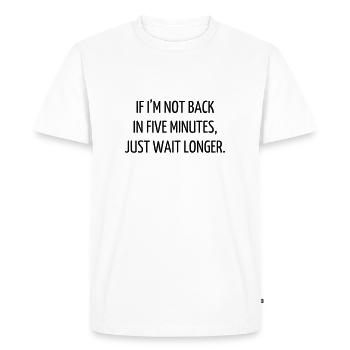 Serie TV - Television - Quotes - Citation - Zitat - Men's Premium Organic T-Shirt - white - Front - Nico (187cm)