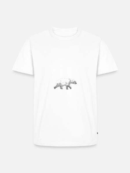 Alaska - Polar Bear - Männer Premium Bio T-Shirt - Weiß