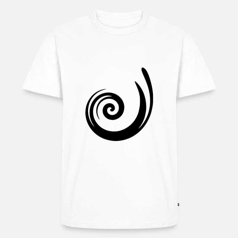 black pattern black gift idea - Men's Premium Organic T-Shirt - white