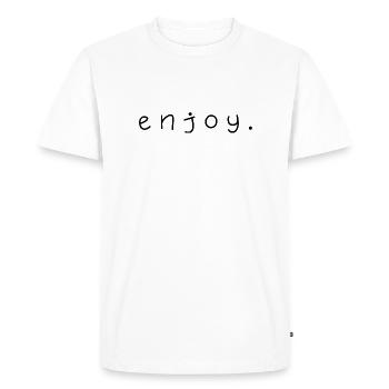 Jouir. - T-shirt Premium bio Homme - blanc - Devant - Nico (187cm)