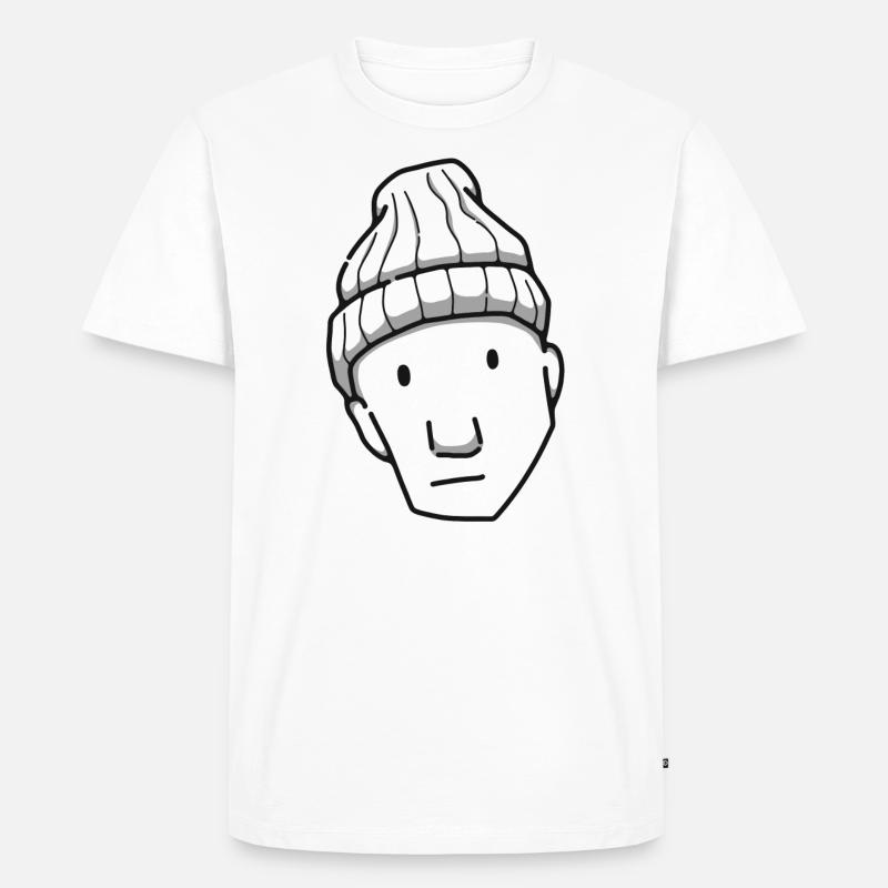 Komischer Typ - Männer Premium Bio T-Shirt - Weiß