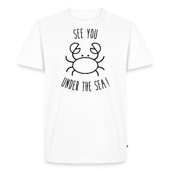 Rendez-vous sous la mer - T-shirt Premium bio Homme - blanc - Devant - Nico (187cm)