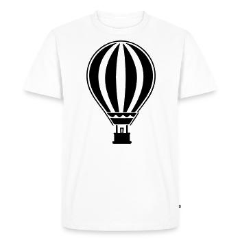 Montgolfière - T-shirt Premium bio Homme - blanc - Devant - Nico (187cm)