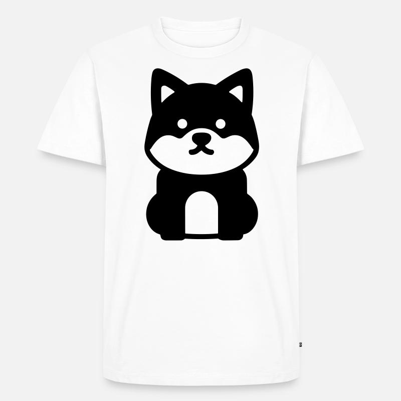 Hund - Männer Premium Bio T-Shirt - Weiß