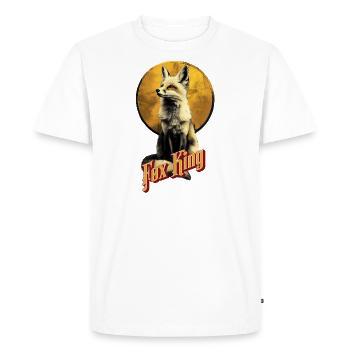 Noble Golden Fox - Men's Premium Organic T-Shirt - white - Front - Nico (187cm)