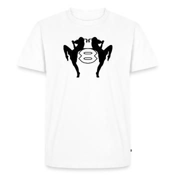 Arts Martiaux Arts Martiaux Sport Fitness - T-shirt Premium bio Homme - blanc - Devant - Nico (187cm)