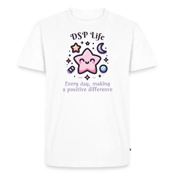 Direct Support Professional - Men's Premium Organic T-Shirt - white - Front - Nico (187cm)