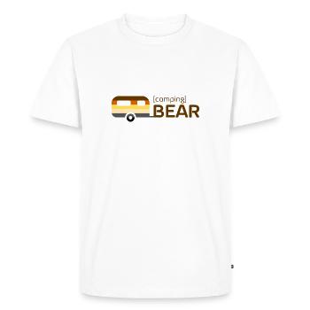 Camping Bear - Männer Premium Bio T-Shirt - Weiß - Vorne - Nico (187cm)