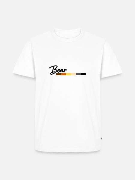 Bear Flag - Men's Premium Organic T-Shirt - white