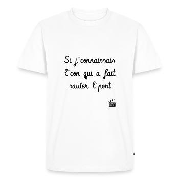 La Septième Compagnie - Réplique culte - T-shirt Premium bio Homme - blanc - Devant - Nico (187cm)