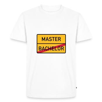 master - Men's Premium Organic T-Shirt - white - Front - Nico (187cm)