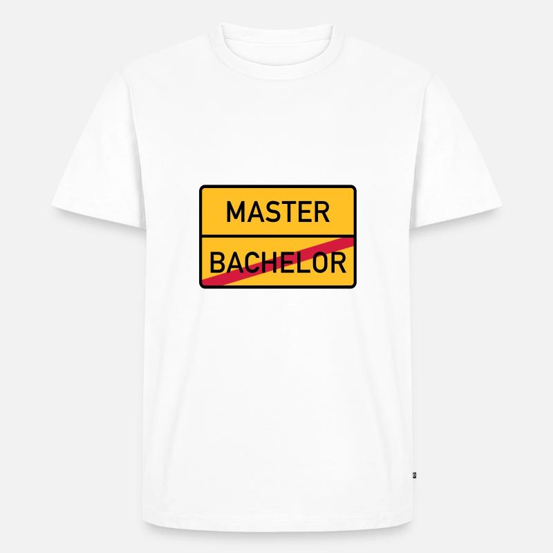master - Männer Premium Bio T-Shirt - Weiß