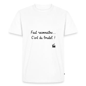 Les Tontons Flingueurs ! Réplique culte - Alcool - T-shirt Premium bio Homme - blanc - Devant - Nico (187cm)