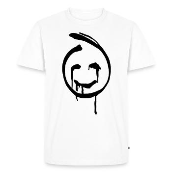 Smile Spray Cool - Men's Premium Organic T-Shirt - white - Front - Nico (187cm)