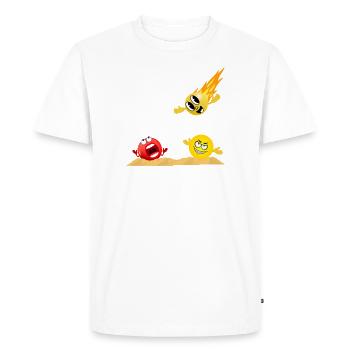 La Bodja - T-shirt Premium bio Homme - blanc - Devant - Nico (187cm)