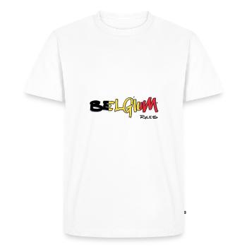 Règles de la Belgique - T-shirt Premium bio Homme - blanc - Devant - Nico (187cm)