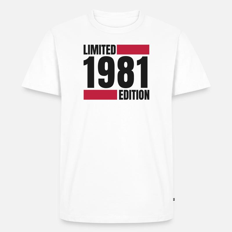 LE1981 - Männer Premium Bio T-Shirt - Weiß