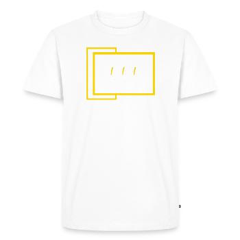 111 vide - T-shirt Premium bio Homme - blanc - Devant - Nico (187cm)