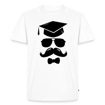 École Abitour Diplôme Bac Bachelier Humour Shirt - T-shirt Premium bio Homme - blanc - Devant - Nico (187cm)