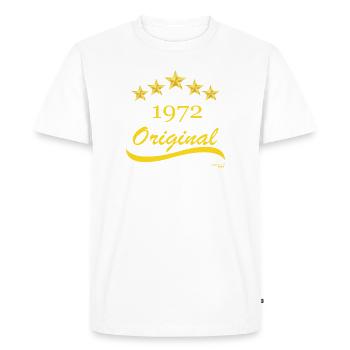 Born in 1972 - Men's Premium Organic T-Shirt - white - Front - Nico (187cm)