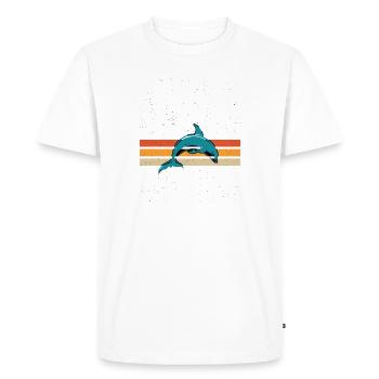 Orca Sea Nature Funny Marine Animals Water Ocean - Men's Premium Organic T-Shirt - white - Front - Nico (187cm)