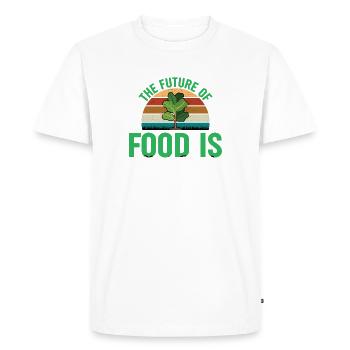 Plant-based Food Vegan Vegetables Healthy Climate Change - Men's Premium Organic T-Shirt - white - Front - Nico (187cm)