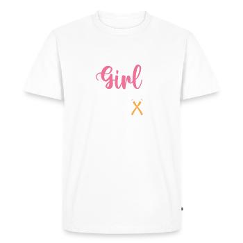 Lance-hache Fille Sports Femme Lancer hache Lancer hache Lancer - T-shirt Premium bio Homme - blanc - Devant - Nico (187cm)