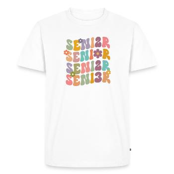 Retraité 2022 Pension de retraite Grand-père Pension Senior - T-shirt Premium bio Homme - blanc - Devant - Nico (187cm)