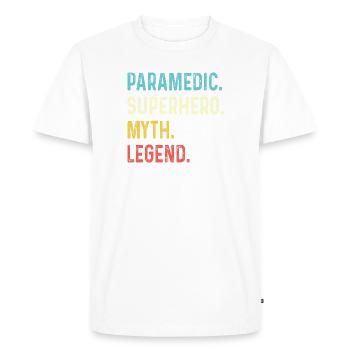 Parapente Parapente Parachute Parachute Para - T-shirt Premium bio Homme - blanc - Devant - Nico (187cm)