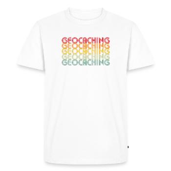 Geocaching Geocacher Geocache - Men's Premium Organic T-Shirt - white - Front - Nico (187cm)
