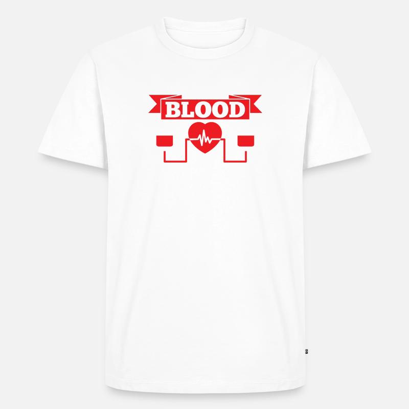 Blutspende Blutspenden Blutspender - Männer Premium Bio T-Shirt - undefined